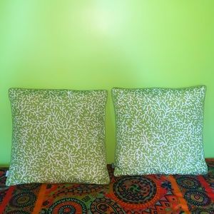 2 Reversible Throw Pillows